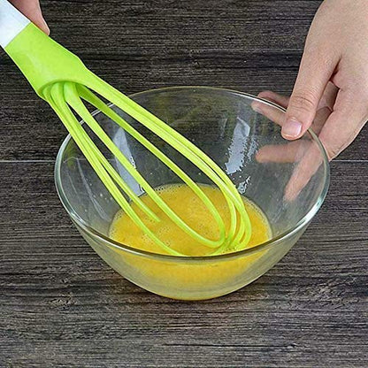 MAPPERZ Magic Foldable Plastic Whisk Beater Hand Blender Mixer Froth Whisker Latte Maker for Milk Coffee Egg Beater Juicer/ Whisk 2-in-1 Rotating Silicone Whisk
