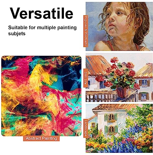 MAPPERZ Stainless Steel Artists Palette Knife Spatula Painting Mixing Scraper Thin and Flexible Art Tools for Oil Painting Acrylic Mixing, Canvas, Cake Icing, Face Painting Knife No. J-7, Pack of 01