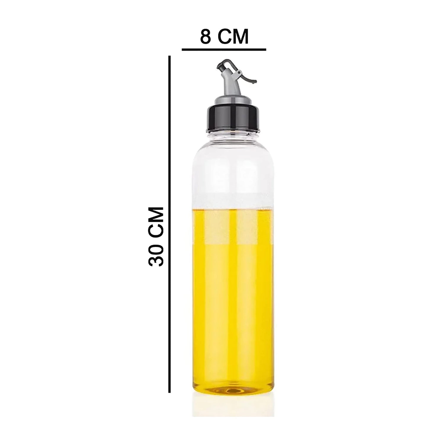 MAPPERZ Oil Dispenser Bottle, Plastic Oil Dispenser Vinegar Bottles for Kitchen with Airtight Nozzle Plug Pouring Spouts Cooking for Kitchen Easy Oil Flow Wide Lid Refill (Pack of 1)