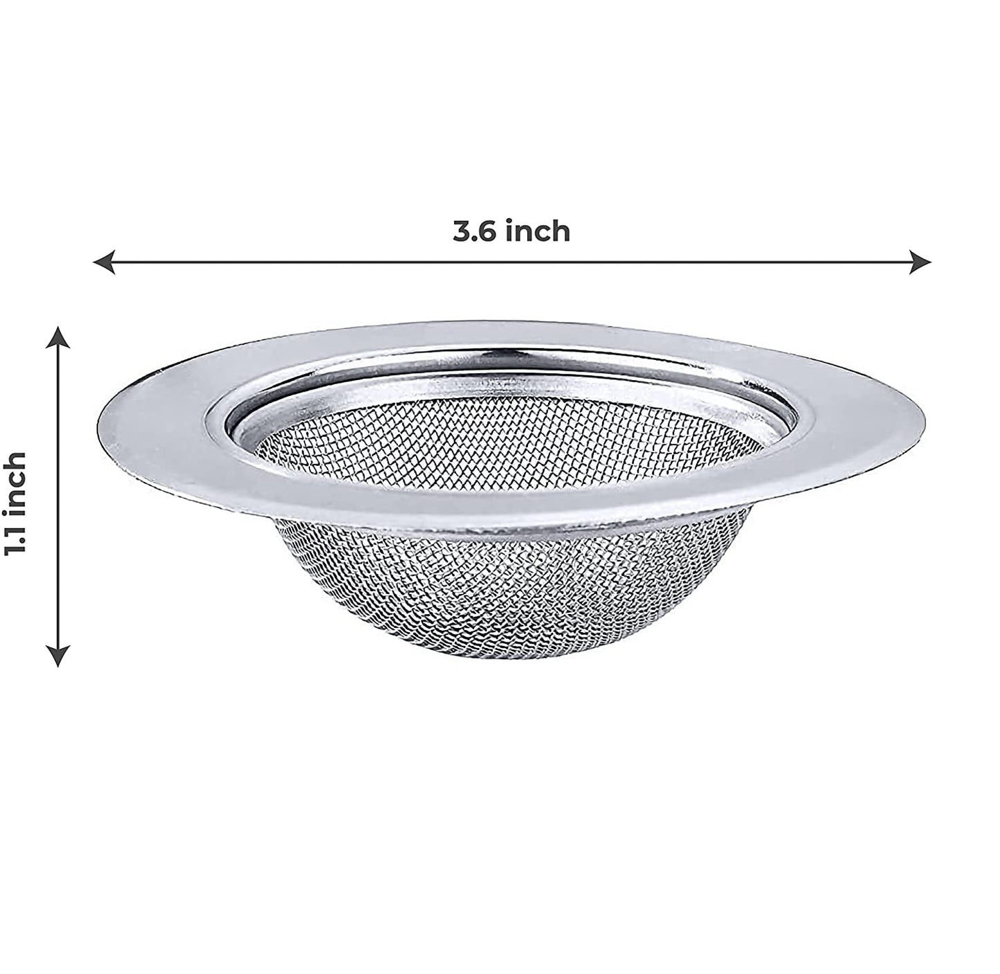 MAPPERZ Non Stick Stainless Steel Sink Strainer Kitchen Drain Basin Basket Filter Stopper Drainer Jali (1)