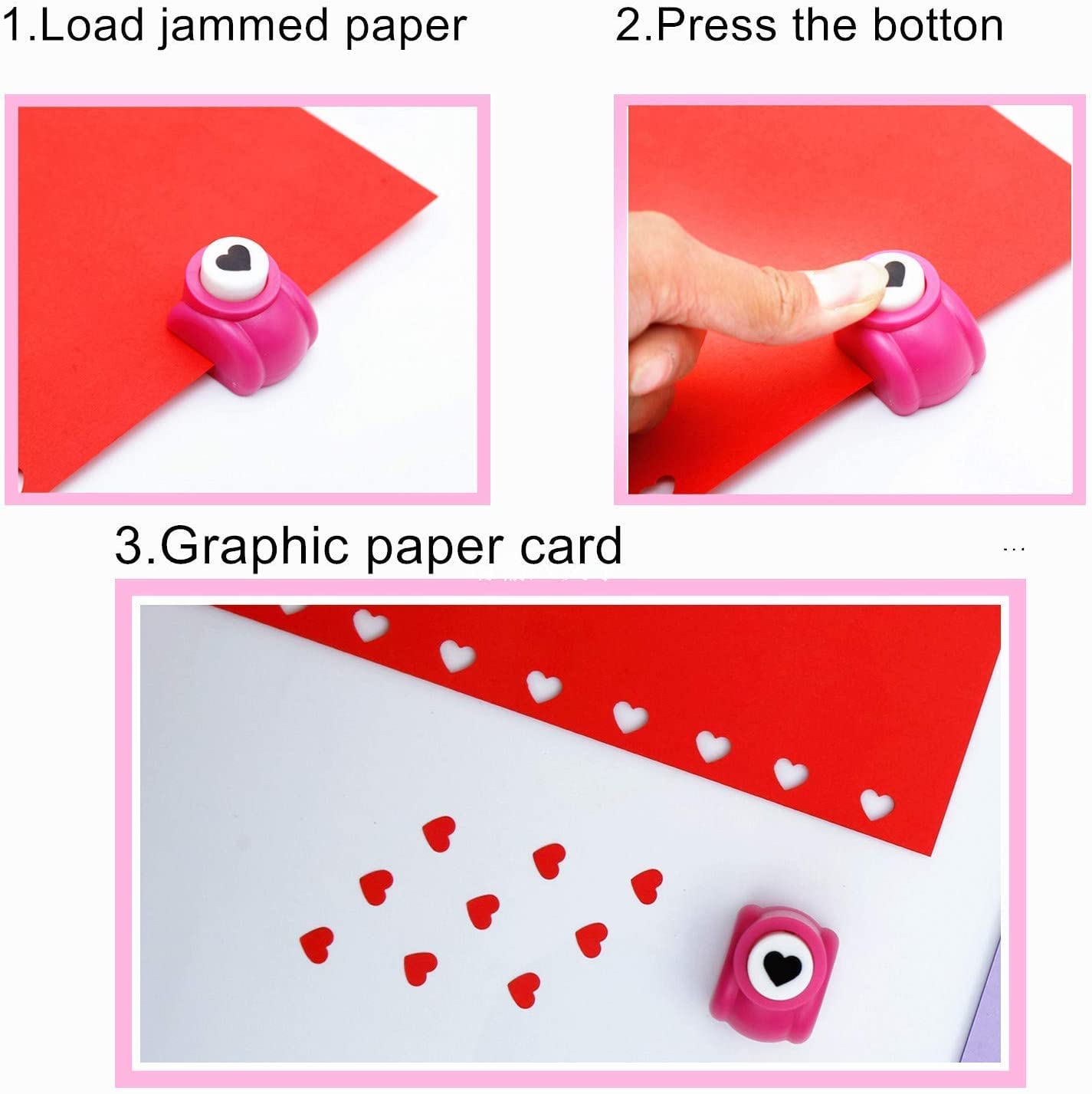 MAPPERZ Paper Punches Set, Mini Paper Punch Image Hole Cutters for Scrapbooks Albums Photos Cards and DIY Handcrafts for School Projects and Other Craft