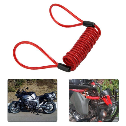MAPPERZ Safety Lanyard Spring for Padlock Resettable Spral Cable for Lock Suitcases Luggage Bikes with Safety (Pack of 1)