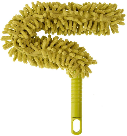 MAPPERZ Foldable Microfiber Fan Cleaning Duster Brush with Extendable Rod for Home, Kitchen, Car Brush with Long Rod (Multi-Color)