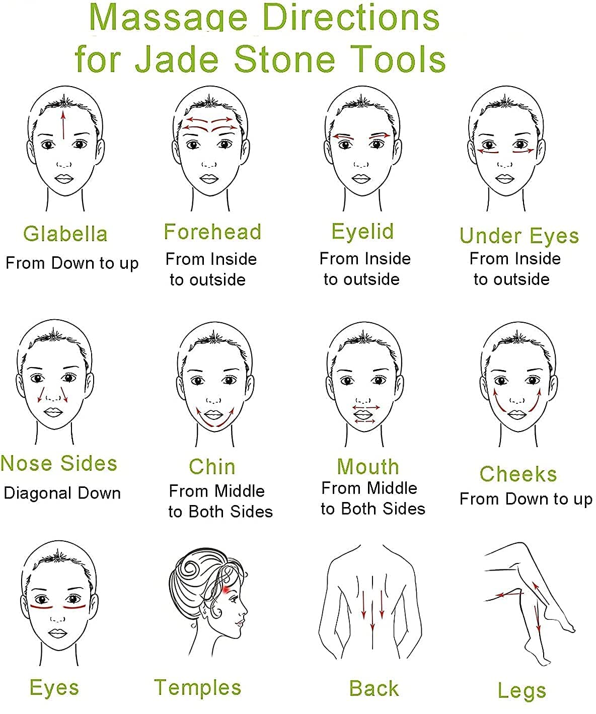 Mapperz Natural Facial Jade Roller Massager | Double Sided Face Rolling Massage Stone Beauty Tool for Face Neck Toning, Firming & Serum Application