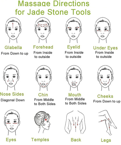 Mapperz Natural Facial Jade Roller Massager | Double Sided Face Rolling Massage Stone Beauty Tool for Face Neck Toning, Firming & Serum Application