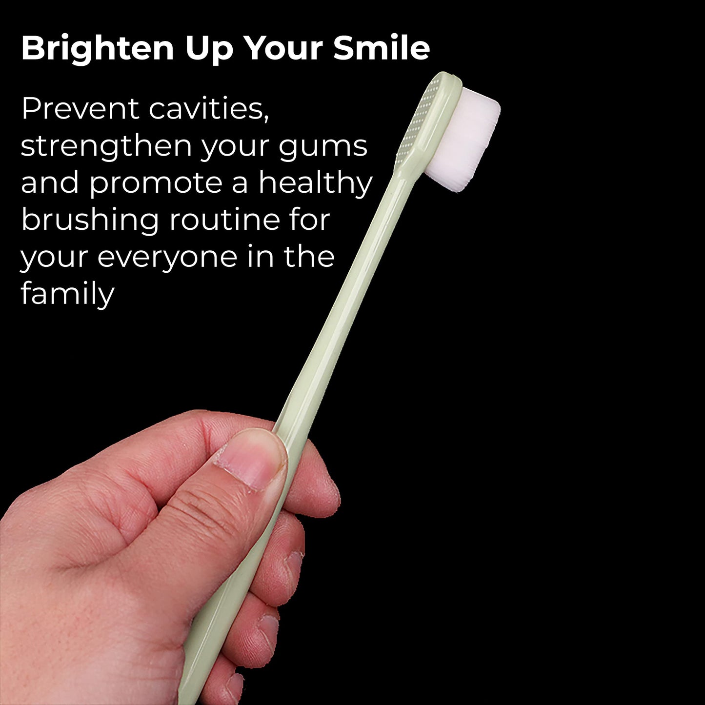 MAPPERZ Extra Soft Toothbrush For Sensitive Gums, Nano Ultra Soft Toothbrush for Extra Protection Gum Care for Kids & Adults Random Color