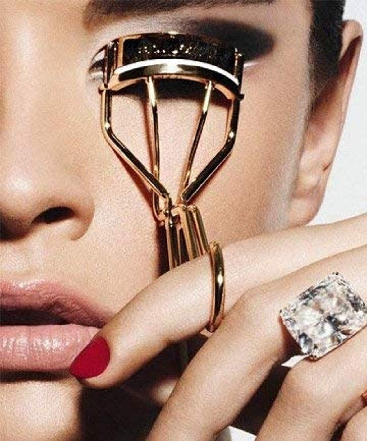 Mapperz Eyelash Curler Parlor Eye Makeup Accessory Easily Roll Over Small Eyelashes | Professional Handle Curl Eye Lash Curler for Women Girl Ladies
