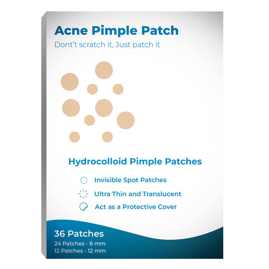 MAPPERZ Acne Pimple Patch Facial Stickers cover with 100% Hydrocolloid- (36 Invisible Acne Pimple Patch)
