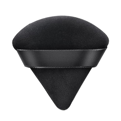 MAPPERZ Powder Puff Face Soft Triangle Makeup Puff for Loose Powder Body Powder, Wedge Shape Velour Cosmetic Sponge for Contouring, Under Eyes and Corners, Beauty Makeup Tools, Medium Size, Pack Of 2
