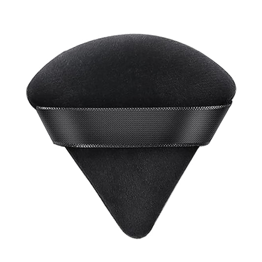 MAPPERZ Powder Puff Face Soft Triangle Makeup Puff for Loose Powder Body Powder, Wedge Shape Velour Cosmetic Sponge for Contouring, Under Eyes and Corners, Beauty Makeup Tools, Medium Size, Pack Of 2