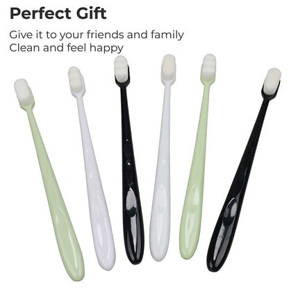 MAPPERZ Extra Soft Toothbrush For Sensitive Gums, Nano Ultra Soft Toothbrush for Extra Protection Gum Care for Kids & Adults Random Color