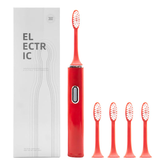MAPPERZ Ultra Whitening Protective Expert Clean Sonic Electric Toothbrush With 4 Extra Brush Head for Adults & Kids, Soft Bristle for Deep Clean,AA Bettery Powered (Included), Pc 1