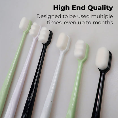 MAPPERZ Extra Soft Toothbrush For Sensitive Gums, Nano Ultra Soft Toothbrush for Extra Protection Gum Care for Kids & Adults Random Color
