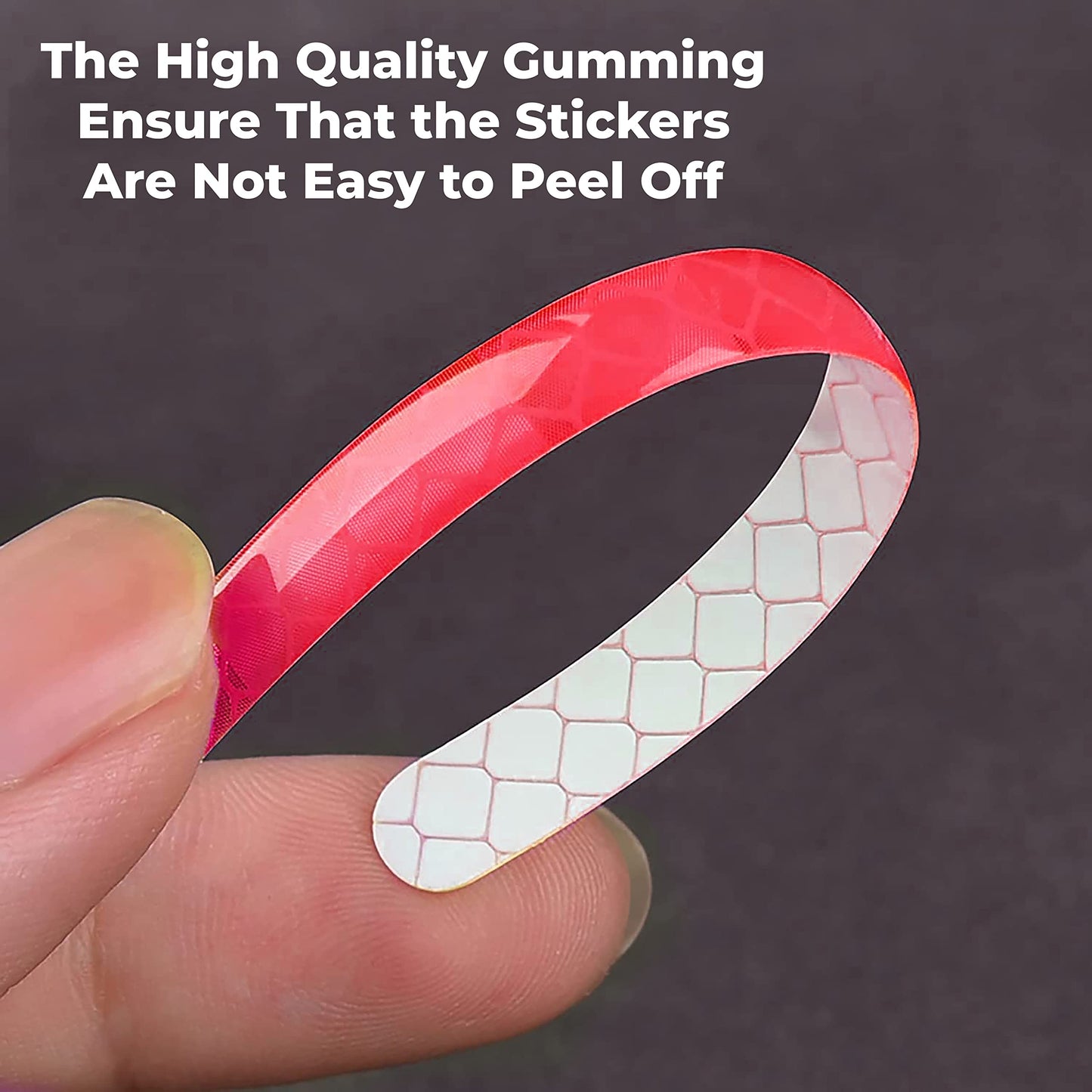 MAPPERZ 20pcs 3D Reflective Wheel Tire Rim Stripe Sticker for Car Motorcycle Cycling Bike Bicycle Night Safety Stripe Universal Anti-Scratch Reflective Rim Stickers -