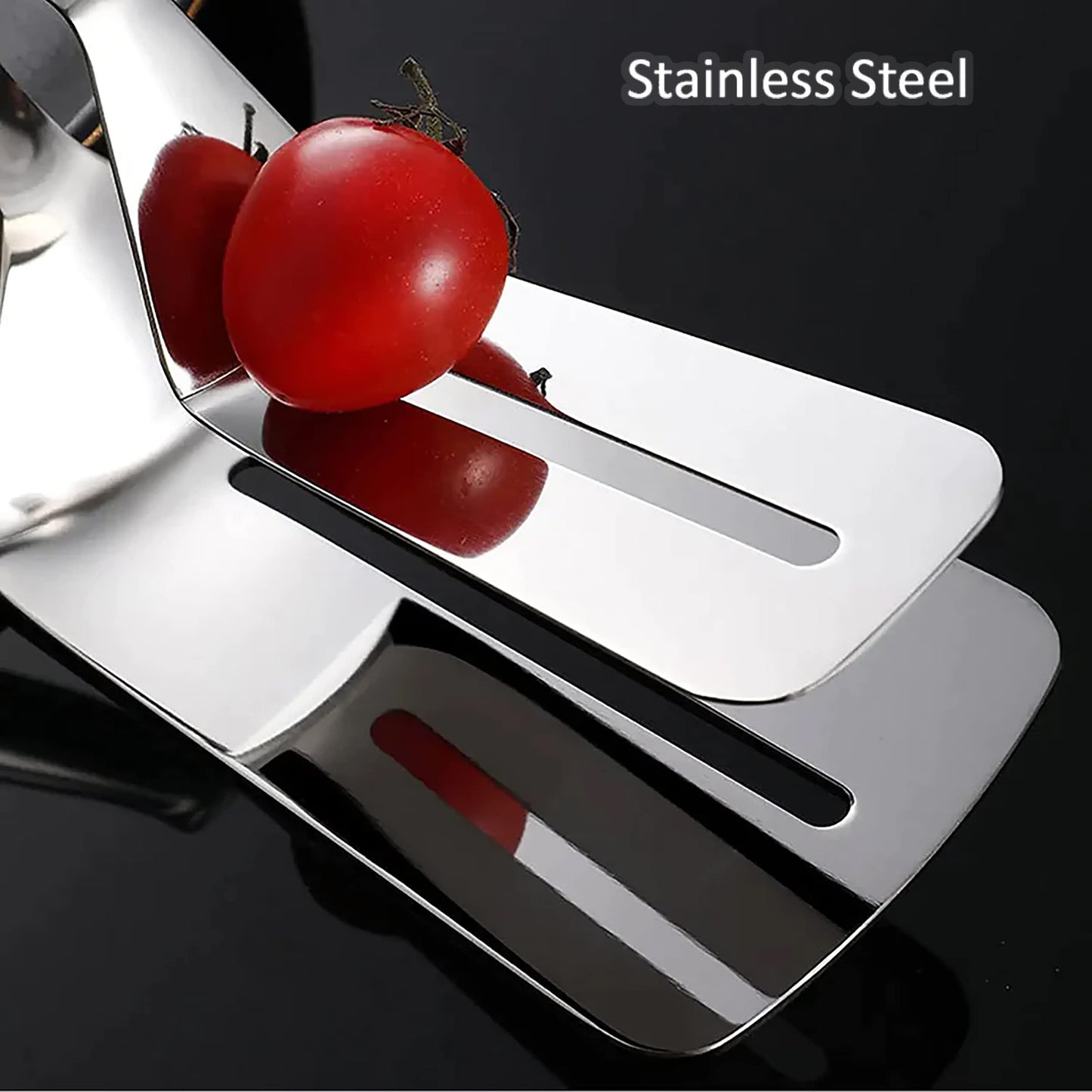 MAPPERZ Multifunctional Tongs Cooking & Serving Utensil Frying Food Tong Stainless Steel BBQ Kitchen Tong