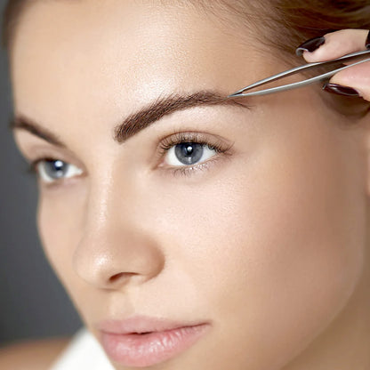 MAPPERZ Stainless Steel Tweezers for Eyebrows, Hair Plucker, Eyebrow, Upper Lips, Nose Hair Remover | Essential Beauty Tool, Splinter for Daily Beauty Routine