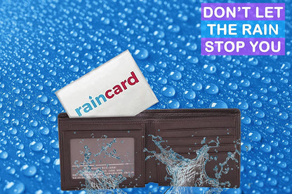 MAPPERZ Unisex Polyester Rain Card/Single Layer Disposable Rain Card for Men Women - Blue