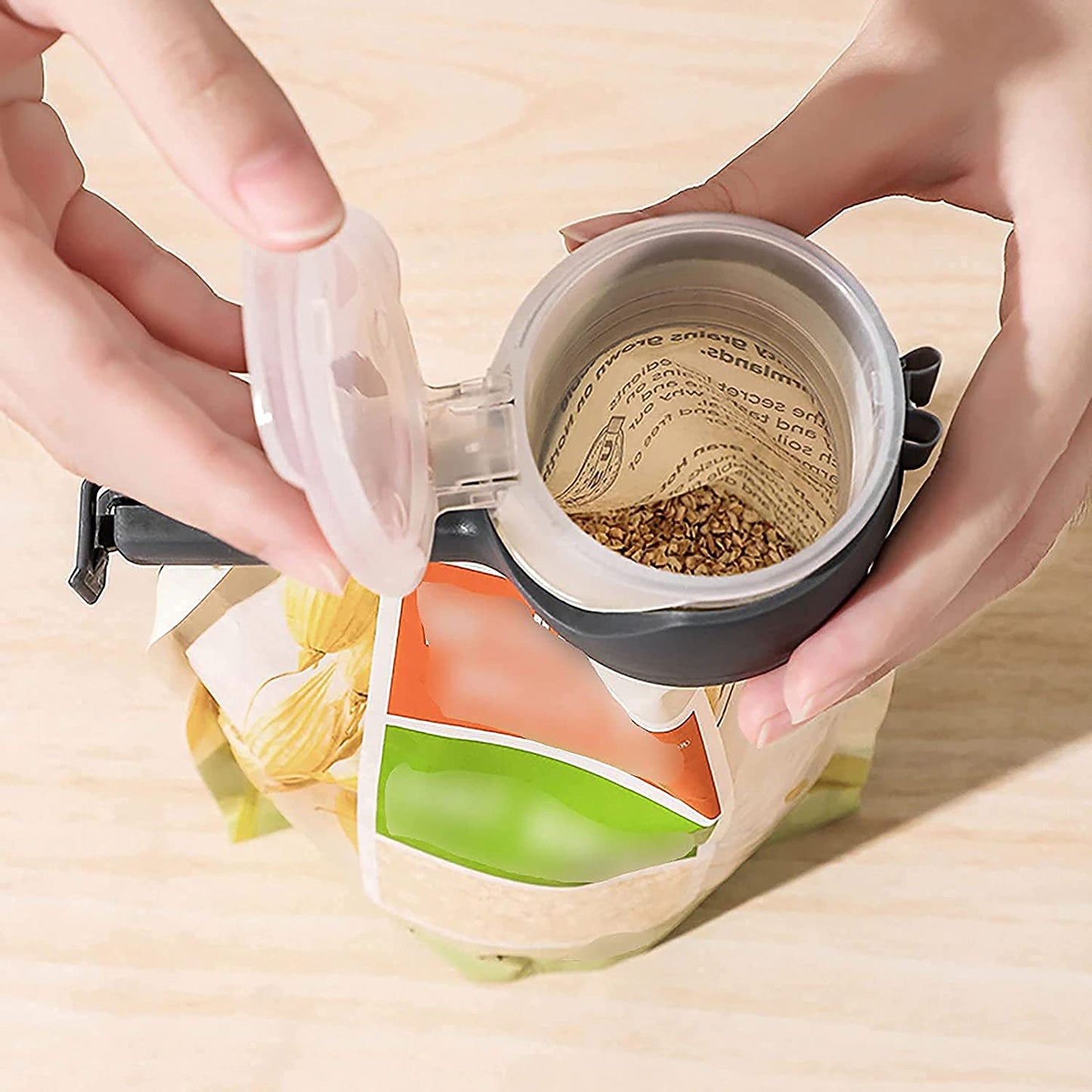 MAPPERZ Snack Food Sealing Clip / Seal Pour Food Storage Bag Clip Snack/ Food Sealing Clip / Food Storage Sealing Clips with Pour Spouts Moisture Sealing Clamp