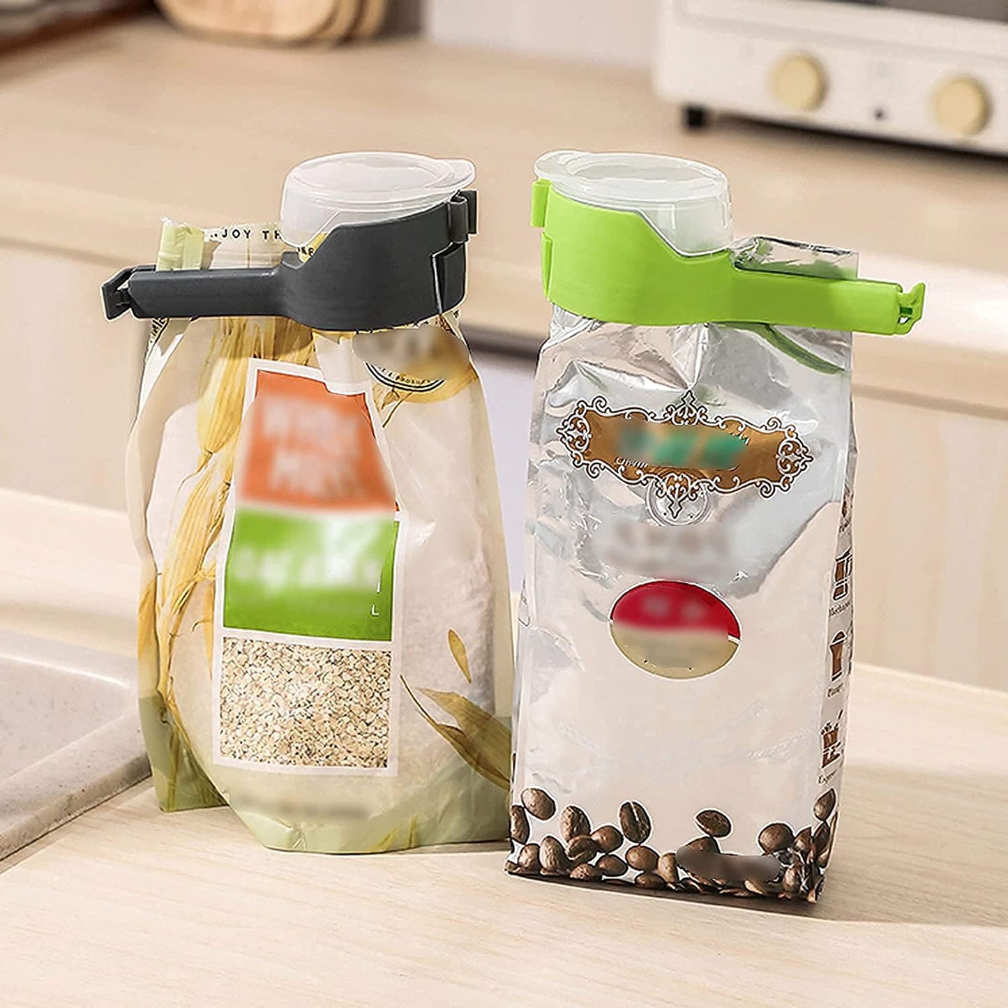 MAPPERZ Snack Food Sealing Clip / Seal Pour Food Storage Bag Clip Snack/ Food Sealing Clip / Food Storage Sealing Clips with Pour Spouts Moisture Sealing Clamp