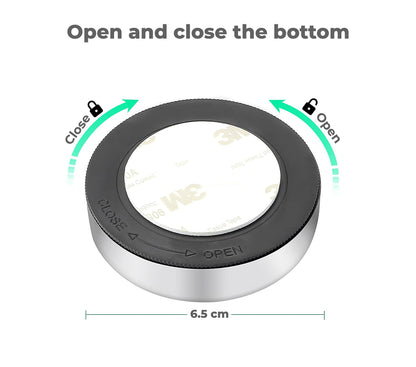 MAPPERZ Plastic Led Battery-Powered Wireless Night Light Stick Tap Touch Lamp Stick On Push Light For Closets Cabinets Counters Or Utility Rooms Cordless Touch Light Batteris Not Included (Pack of 1)
