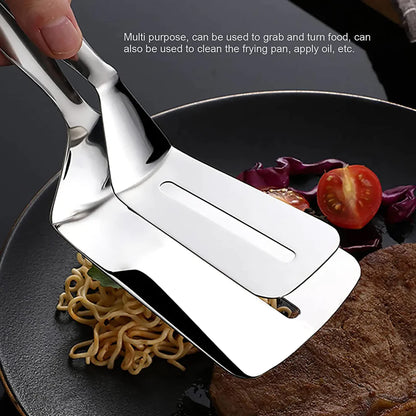 MAPPERZ Multifunctional Tongs Cooking & Serving Utensil Frying Food Tong Stainless Steel BBQ Kitchen Tong