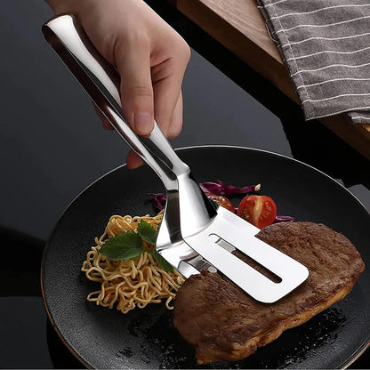 MAPPERZ Multifunctional Tongs Cooking & Serving Utensil Frying Food Tong Stainless Steel BBQ Kitchen Tong