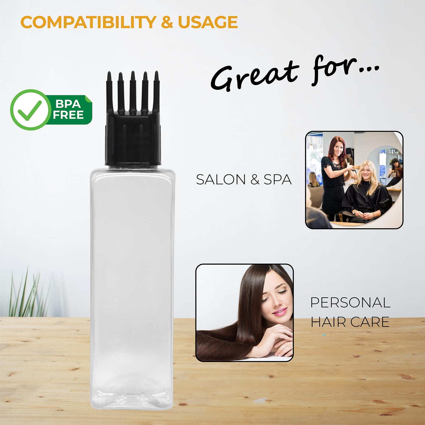 MAPPERZ SQUARE BOTTLE with BLACK COMB