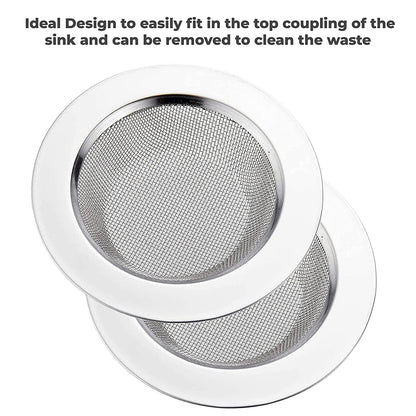 MAPPERZ Non Stick Stainless Steel Sink Strainer Kitchen Drain Basin Basket Filter Stopper Drainer Jali (1)