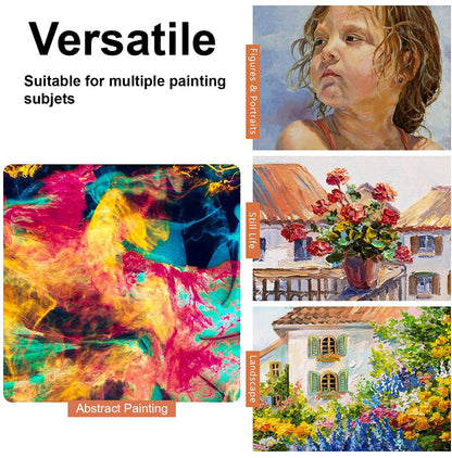 MAPPERZ Stainless Steel Artists Palette Knife Spatula Painting Mixing Scraper Thin and Flexible Art Tools for Oil Painting Acrylic Mixing, Canvas, Cake Icing, Face Painting Knife No. J-9, Pack of 01