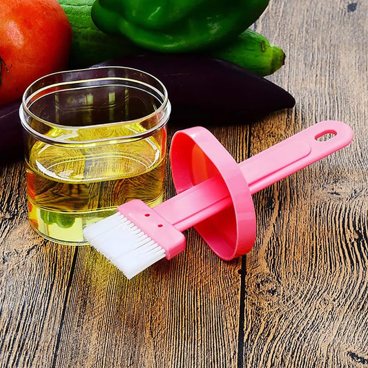 MAPPERZ Oil Brush Bottle Set-Dip & Squeeze, Oil Bottle and Brush 2 in 1, Barbecue Brush, Kitchen Oil Bottle 200ml Oil Spray Dispenser with Brush for Cooking, Baking, BBQ, PC1