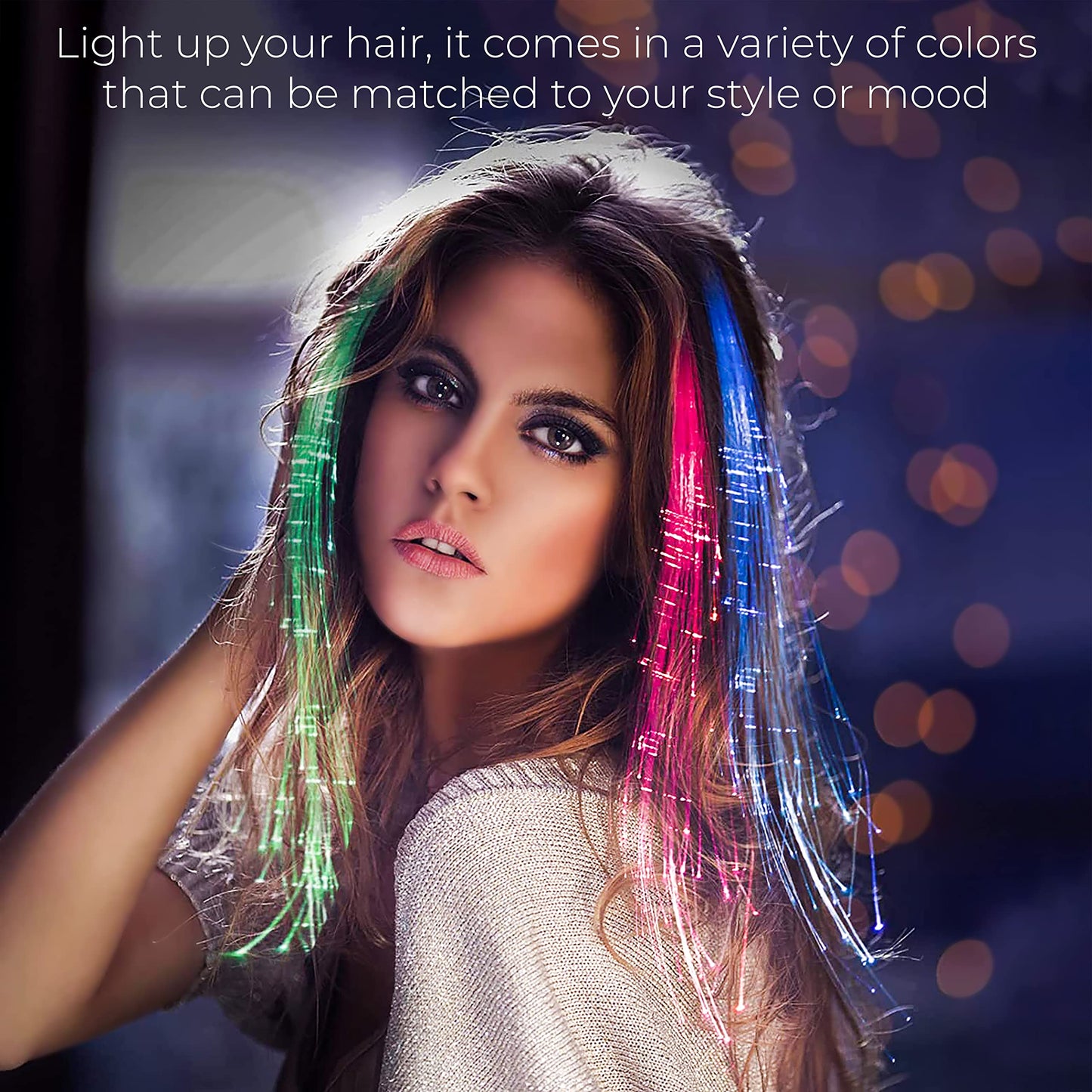 Meesh Butterfly LED Fairy Hair Clips For Dark Party, Neon Rave Accessories for Women Girls